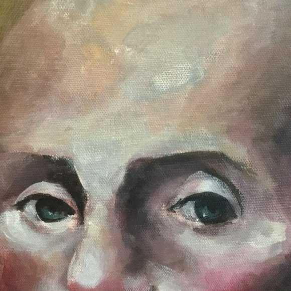 Oil Painting George Washington on Canvas Original 2011 Signed Framed 15.5" x 12" - Picture 3 of 9